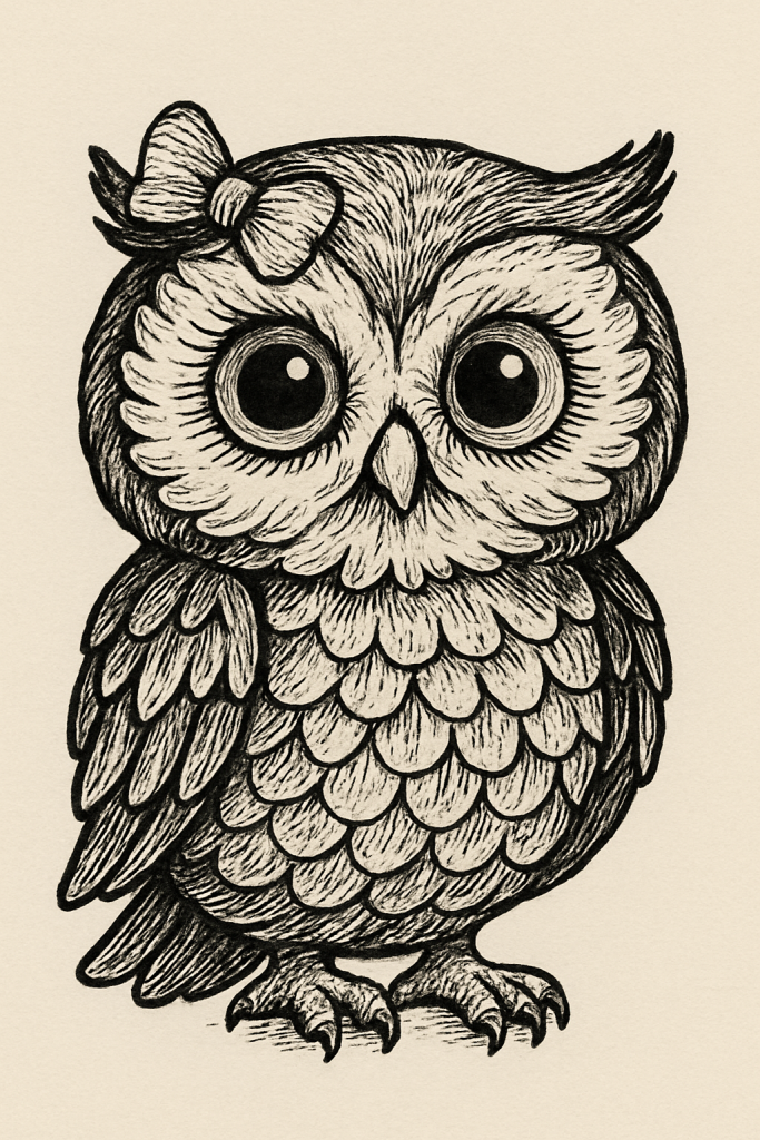 uluka yoga フクロウのイラスト
